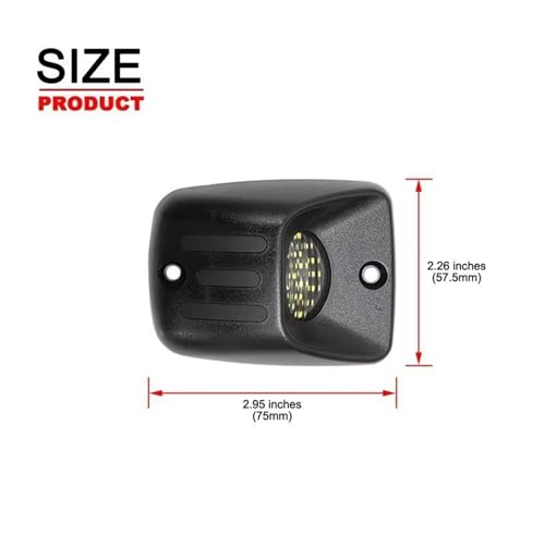 Luz LED de matrícula para Toyota Tacoma 1995-2004 impermeable 2 piezas 4