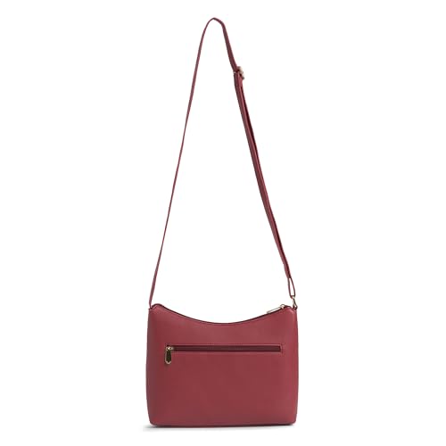 Image of Caprese Ash Medium Sling Bag for Women with Adjustable Strap for Comfortable Wear | Zipper Closure | Versatile Handbag With Back Zip for Everyday Use, Travel, and Special Occasions