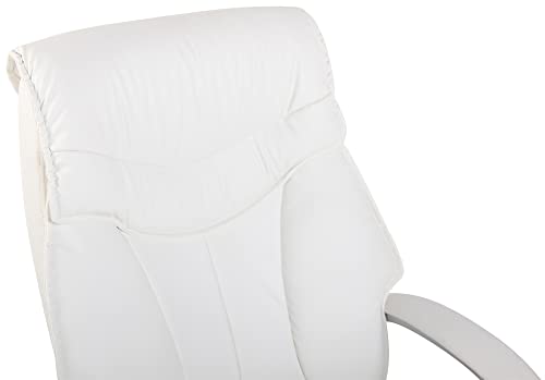 Poltrona Ufficio Torro con Braccioli I Sedia Scrivania Ergonomica in Similpelle I Sedia Pc Girevole, Colore:Bianco - Sedia gaming - Immagine 9