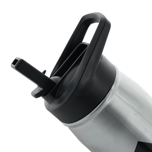 Image of adidas Straw Lid Metal Water Bottle 600 mL | Double-Wall Insulated, Leak-Resistant Lid, Stays Cold 24 Hours, Easy-Use Straw Top, Swap-Friendly Lid, Workouts & Daily Use
