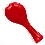Patelai Ceramic Spoon Rest Spoon Holder Stovetop for Kitchen Stove Coffee Bar Accessories Christmas Gift(Red,Classic Style)