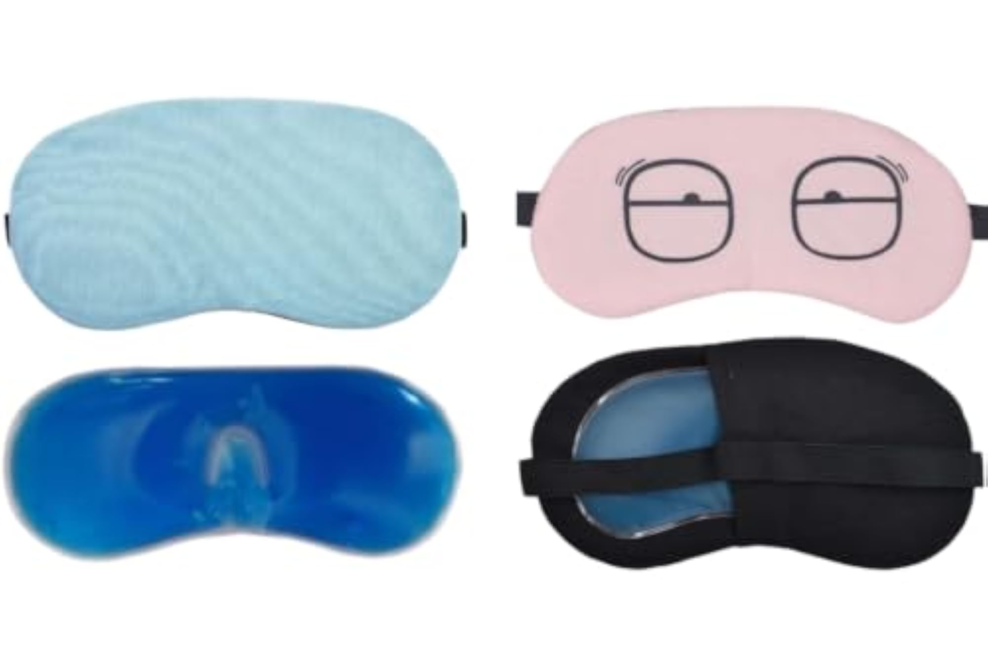 Cooling Gel Eye Mask for Sleeping - Sky Blue Design