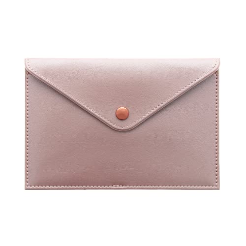 Color Pop Etui enveloppe pour carte grise, papiers d'assurance et d'identité - Fabrication française - nn pvc - 16 x 11 cm (rose)