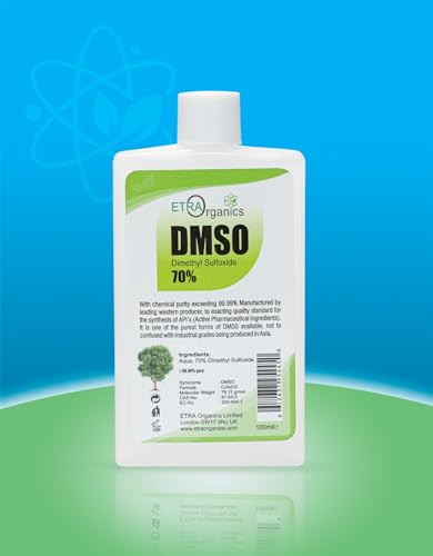 DMSO Dimethyl sulfoxide Etra Organic (DMSO 70%- 100ml)