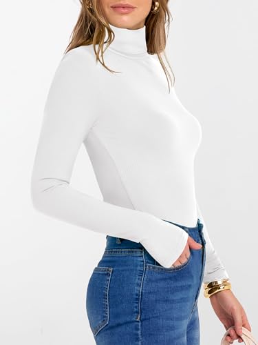 ANRABESS Women's Long Sleeve Turtleneck Shirts Casual Ribbed Basic Tee Slim Soft Thermal Tops 2025 Fall Going Out Clothes4