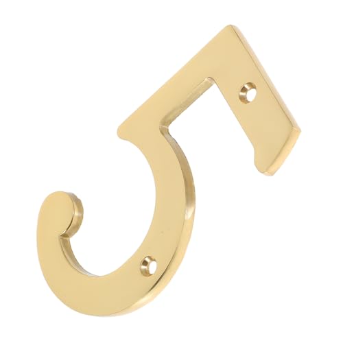 iplusmile Brass Door Number Plaques Vintage Signage for Hotels and Apartments Elegant House Number Identification for Mailboxes and Street Use