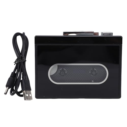 Sxhlseller Kassettenspieler, Tragbarer Kassetten zu MP3 Konverter und Recorder mit 3,5 mm AUX Buchse, Dual Power für die Umwandlung von Kassette in Digital, Heim und Reisegebrauch