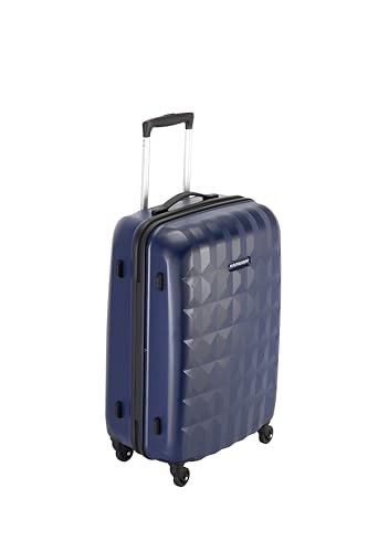 Image of Kamiliant Polypropylene by American Tourister Medium Check-in Hard Shell 4 Wheels Spinner Suitcase Luggage (66 Cm) - KAM Spectrum SP 66CM-Midnight Blue