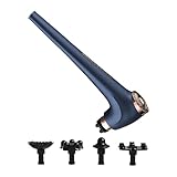 Milageto Máquina de masaje de mano, masajeador portátil, ergonómico, mango largo, equipo de masaje de espalda para brazos, piernas, regalos relajantes para, Azul oscuro y dorado