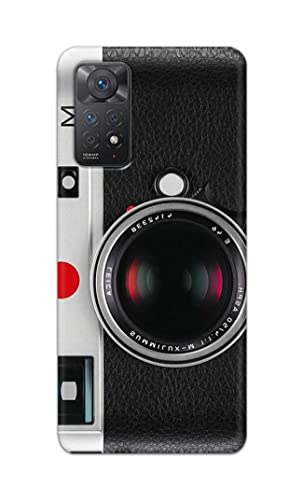 Image of Printed Hard Back Cover Case for Mi Redmi Note 11 Pro+ Plus 5G Back Cover (Vintage Camera) -1302