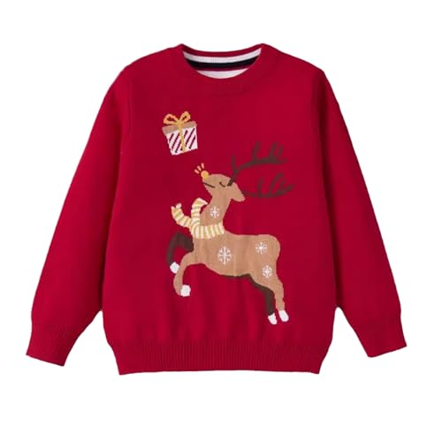 Pull de Noël enfant et sweat fille à motif flocon de neige pour l'hiver