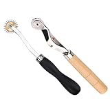 Artibetter 2 Stück Teiliges Tracing Wheel Mit Holz Stahlgriff Spitzes Kopierrädchen Für Saumzugabe Und Schnittmuster Scharfes Langlebiges Nährad Zum Markieren Für DIY Nähprojekte