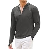 COOFANDY Full-Zip Men's Lightweight Hoodie UPF 50 - Breathable Sun Protection Jacket with Pockets for Golf...