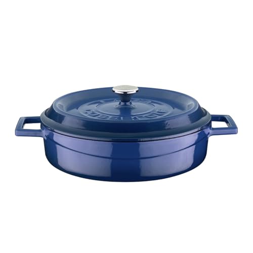 Lava Four Hollandais en fonte multi-usages 2-1/2 litre 2 1/2 Quart bleu cobalt