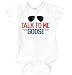 Talk to Me Goose Funny Movie Newborn Baby Romper Bodysuit White