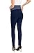 POSHGLAM Women's Maternity Pants Casual Work Pull-on Stretch Comfy Skinny Pregnancy Pants with Pockets(Navy, Small)