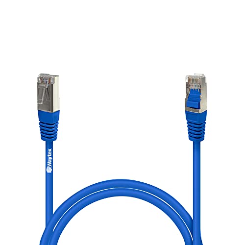 Waytex 3205 RJ45 FTP Shielded Network Patch Cable Category 5e 0.5 m blue