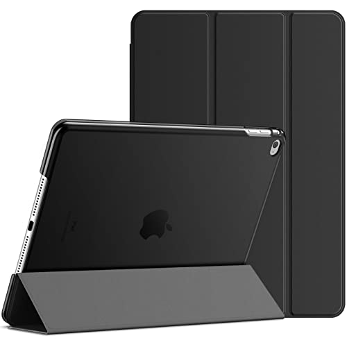 AWH Custodia A Libro In Ecopelle Per IPad 10.2'' (7a/8a/9a Gen): Rotazione 360°, Supporto, Funzione Sleep/Wake, Nero