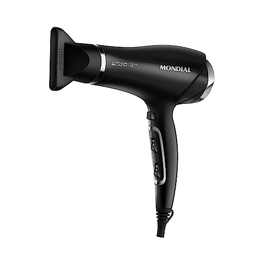 Secador de Cabelos, Mondial, Preto/Cromado Prata, 2000W, 220V - SCN-04