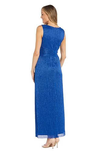 Image of R&M Richards Women's Metallic Pleats Gown