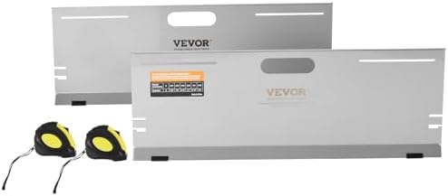 VEVOR Wheel Alignment Tool, 2-Pack Alignment Tool Toe Plates, Stainless Steel Toe Angle Measurement Tool Plate, 4 Alignment Rods and Magnetic Slots, Includes Measuring Tapes & Conversion Chart