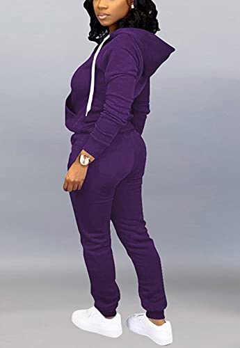 Mrskoala Two Piece Outfits for Women Tracksuit Sweat Suits Workout Jogging Sets Loungewear with Pocket2