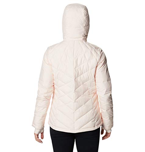 Columbia Women's Heavenly Hooded Water Resistant Insulated Rain Jacket, Peach Quartz, Xx-Large #TOP1