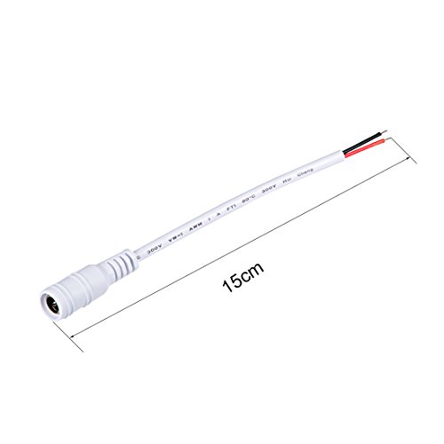 Conector DC hembra con cables pigtail 15cm 10 piezas miniatura 2