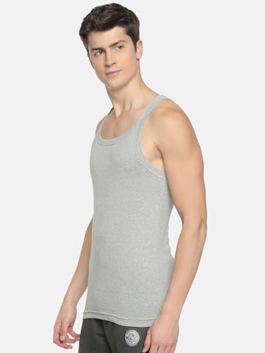 Image of Macroman M-Series Rocker Sports Vest for Men in 100% Combed Cotton with Square Neckline & Contoured Armholes