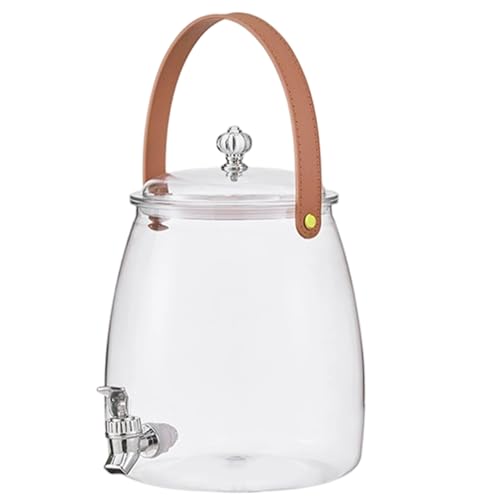 La Mejor Selección de Dispensador de agua de plastico . 43 Dispensador de bebidas para refrigerador, dispensador de bebidas plástico transparente 5 litros con espiga y tapas a prueba fugas, gran jarra refrigerador apertura para jugo té l