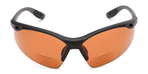 Readers.com The Campbell Driving Bifocal Safety Sunglasses, Unisex Half Frame Wrap Around Sun
