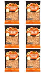 KTC Crispy Fried Onions 400g (Pack of 6) | Authentic Crunchy Topping | Versatile Topping | Sprinkle with Crunch | Premium Onions | Superior Flavor