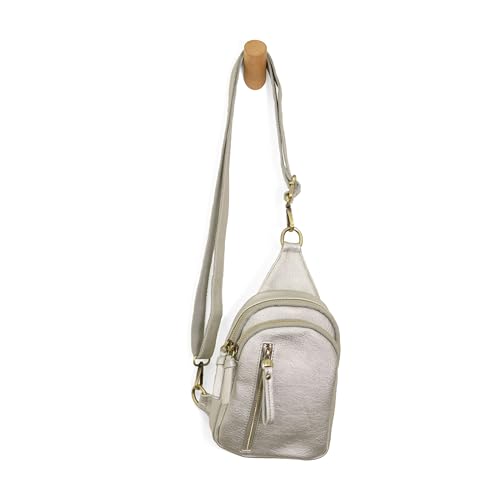 Image of Joy Susan Skyler Sling Bag: Vegan Leather, Zippered Closure, Brass Plated Hardware