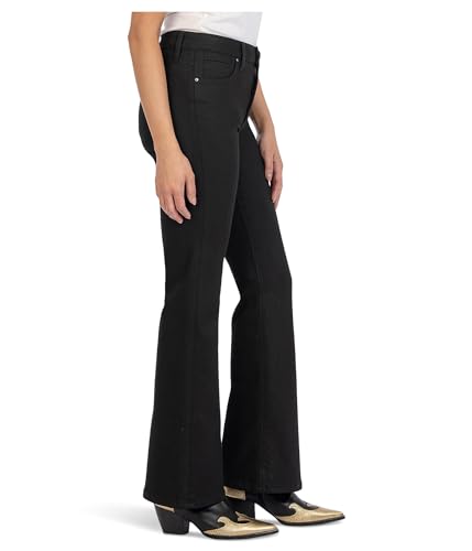 KUT from the Kloth Stella High-Rise Fab Ab Flare in Black2
