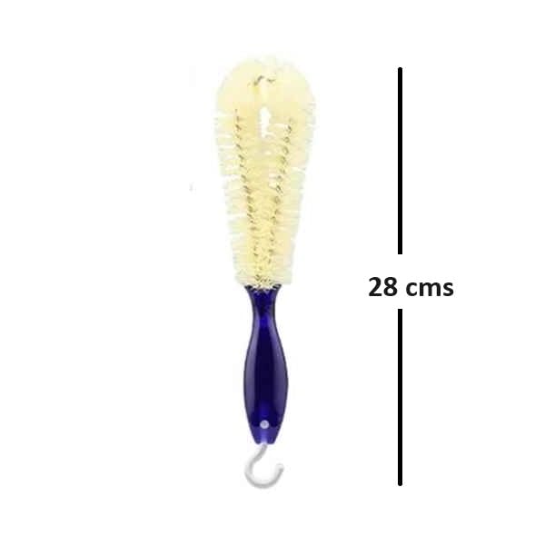 Nimbose® Bottle Cleaner Brush Short Handle Nylon Bristles Bottle Cleaning Kitchen Scrub with Short Plastic Handle, Jug & Kettle Brush (Qty: 1) 2