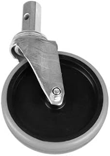 TrueCraftware– 5-inch Heavy-Duty Swivel Stem Caster Replacement for Aluminum Pan Rack- Sheet Pan Rack with Wheels Bakery Rack for Kitchen Baking Equipment Restaurant Pizzeria
