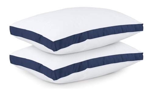 L22G Oreillers de lit à Soufflets Lot de 2 Premium 50x70 cm, Respirant et Moelleux, pour Toutes Positions de Sommeil Dormir sur Le Dos, Le Ventre ou Le côté...