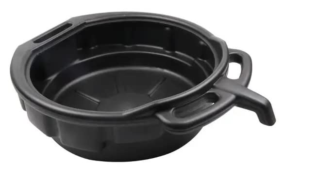 Image of AASONS 15-Litre Drain Pan Oil /Liquid Recovery Container, Waste Liquid /Oil Change | Plastic Oil Pan Waste Engine Oil Collector Tank Gearbox Oil Trip Tray Car Repair Fuel Fluid Change Garage Tool