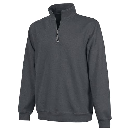 Image of Charles River Apparel Men's Crosswind Quarter Zip Sweatshirt