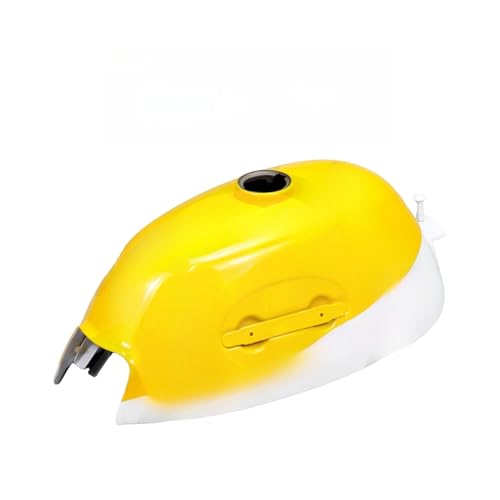 Réservoir carburant moto blanc et jaune pour Monkey Z50 K2