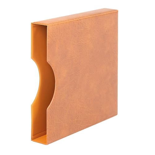 LINDNER Das Original Set: Ringbinder Regular mit Schutzkassette 814, Hellbraun