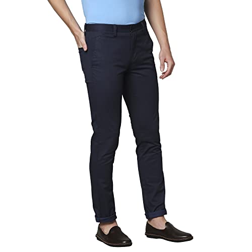 Image of Park Avenue Men's Cotton Blend Print Pattern Neo Fit Flat Front Chinos