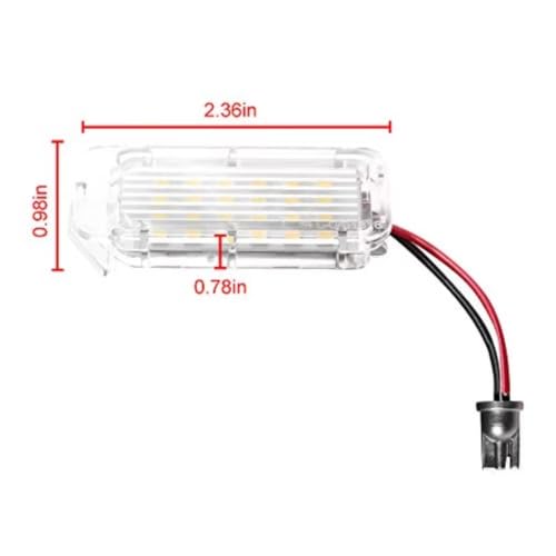 Luces de matrícula Canbus anti error para Ford Mondeo MK4 y Focus 2