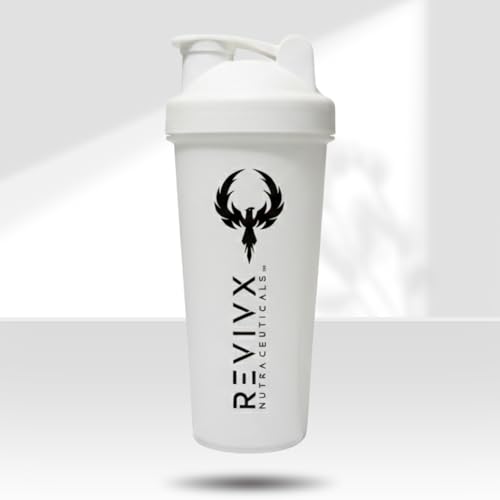 Image of Protein Shaker Bottle 700ml BPA-Free Leakproof Gym Shaker for Fitness & Workouts (White)
