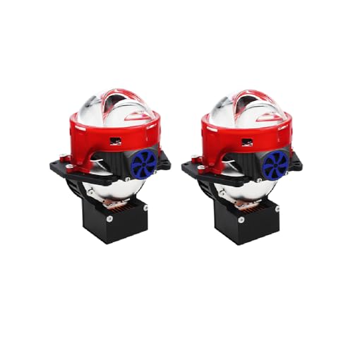 Lentilles de projecteur Bi-LED 8000lm avec effet laser puissant pour feux de route 12V