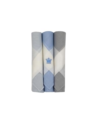 Image of Louis Philippe Men's Cotton Handkerchief (Pack of 3)
