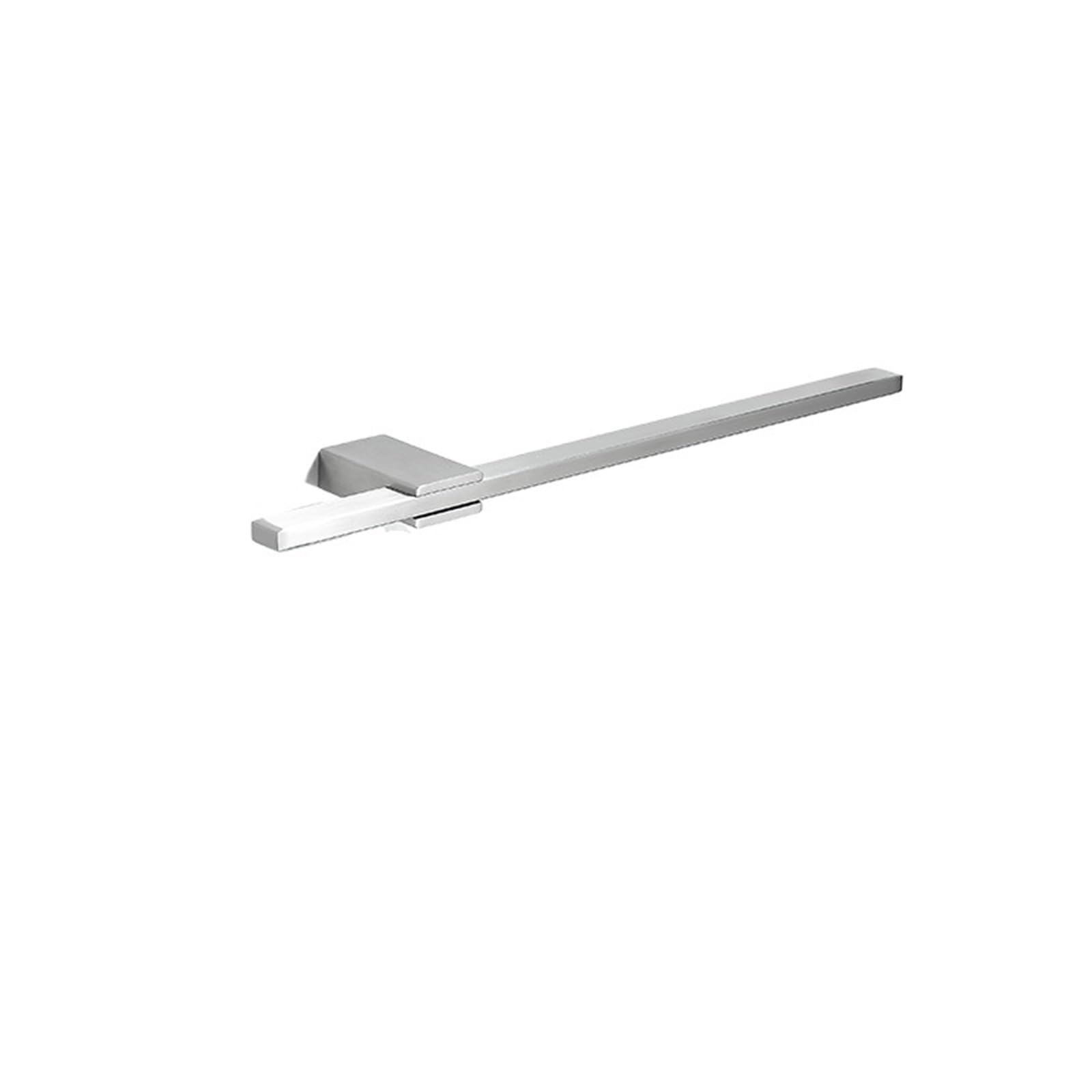 Towel Bar Towel Rack Movable Wall Mounted Bath Towel Holder Square Bathroom Shelf Kitchen Storage Hanger Space-Saving Towel Bar(30CM Color 02)