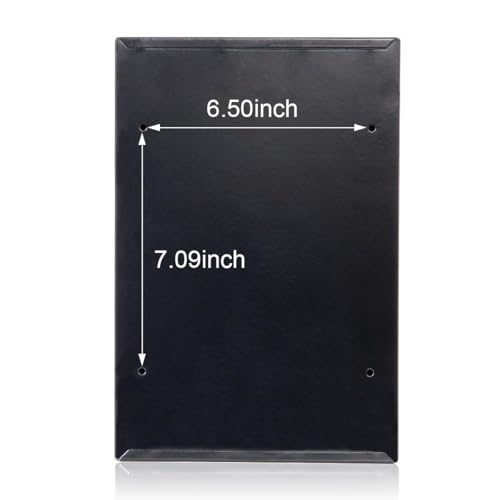 Image of Locking Mailbox Wall Mounted Vertical- Jssmst Mail Boxes with Combination Lock Large Capacity, 12.6 x 8.46 x 3.35 Inch, Black, SM-0601CM,Medium