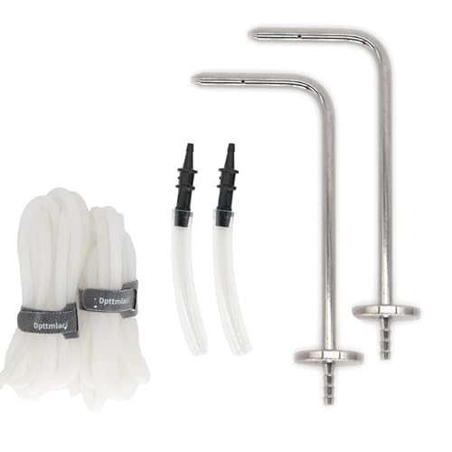 Static Pressure Probes Kit for HVAC,2xStatic Tubes with Magnet, 2xSilicone Soft tubes(5.91ft),2 Manometer Tube...