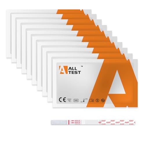 10 Drogentest Amphetamine Alltest Drogenteststreifen Drogenschenlltest Schnelltest Urintest Teststreifen Schnelltest Amphetamine Drogenteststreifen Drug test Kit AMP Schnelltest